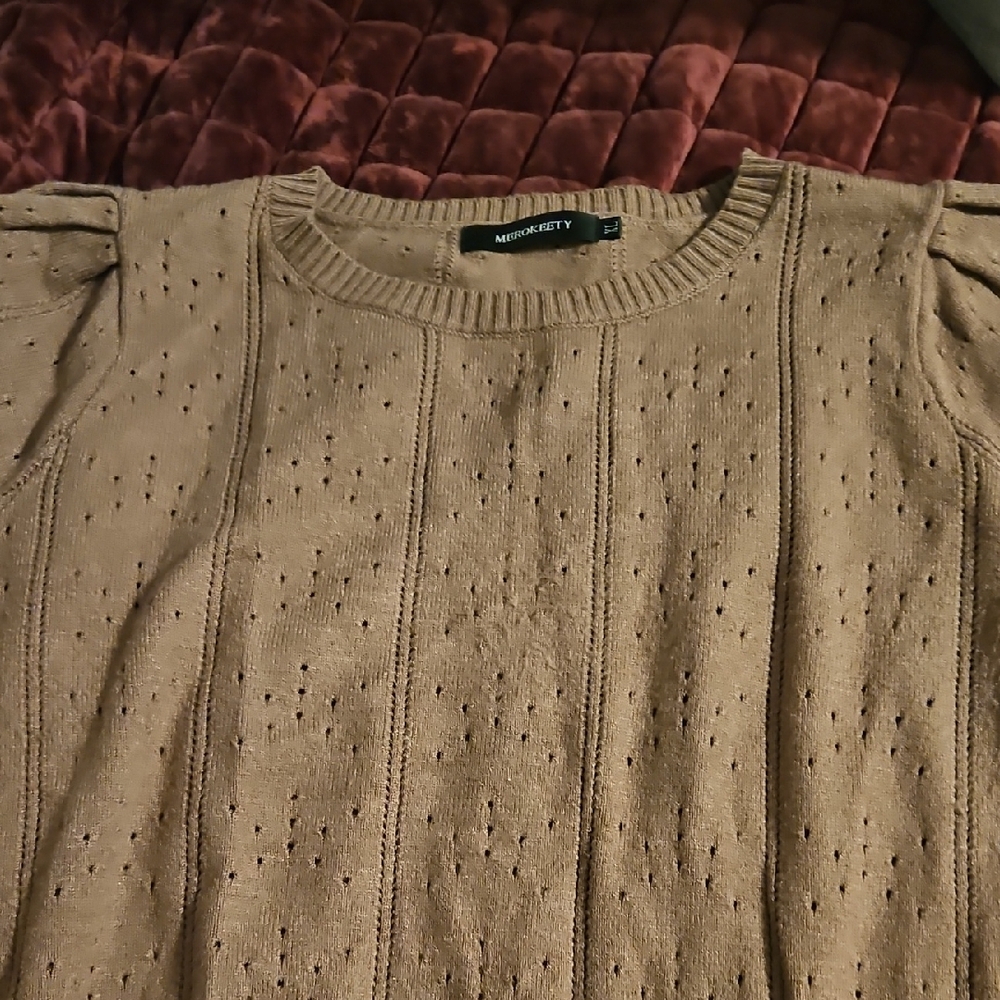 Tan Knit Sweater